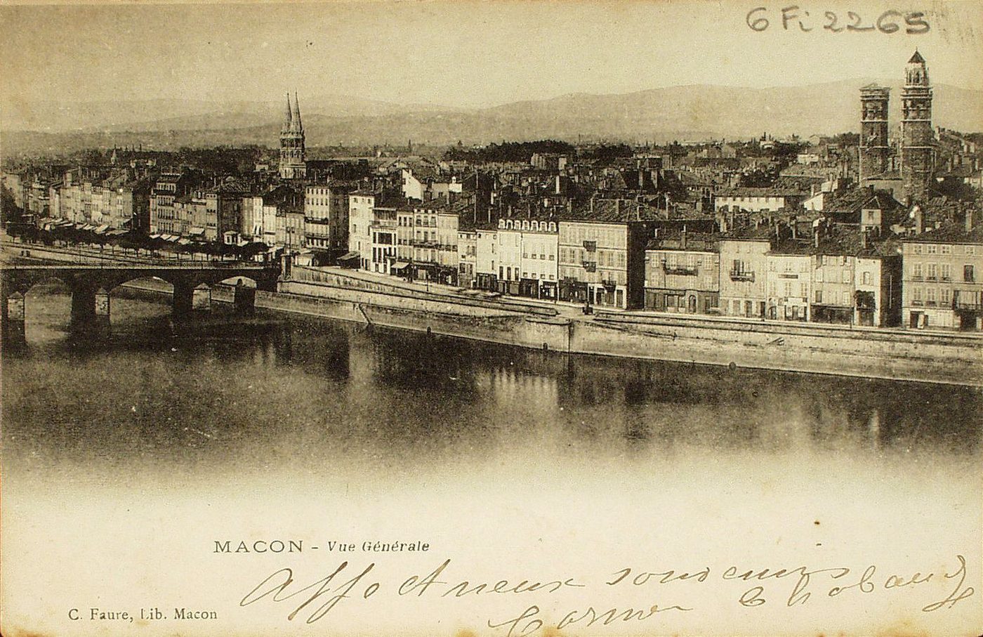 Mâcon. Vue générale.