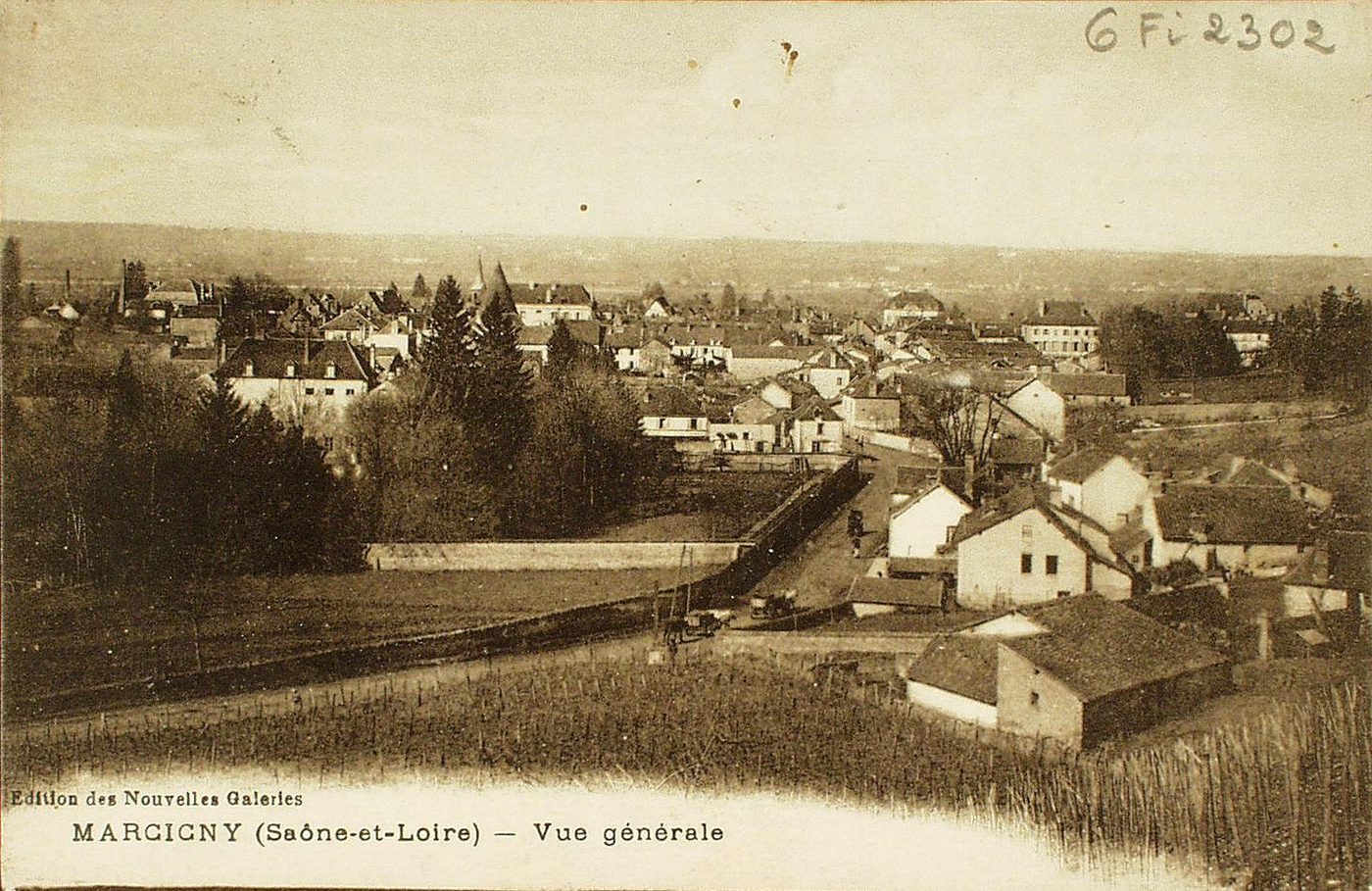 Marcigny. Vue générale.