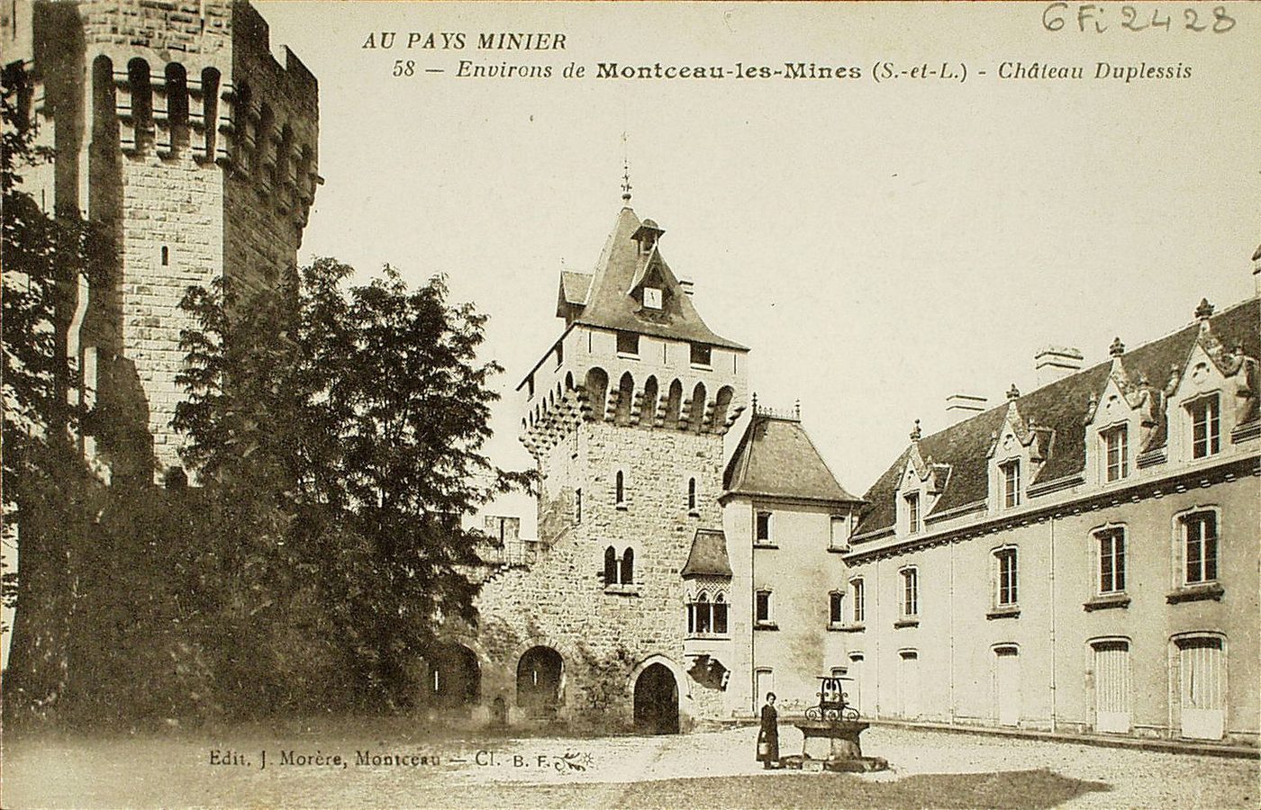 Au pays minier. Environs de Montceau-les-Mines. Château du Plessis.
