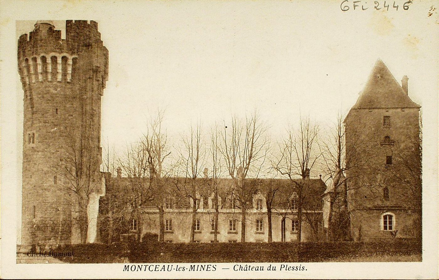 Montceau-les-Mines. Château du Plessis.