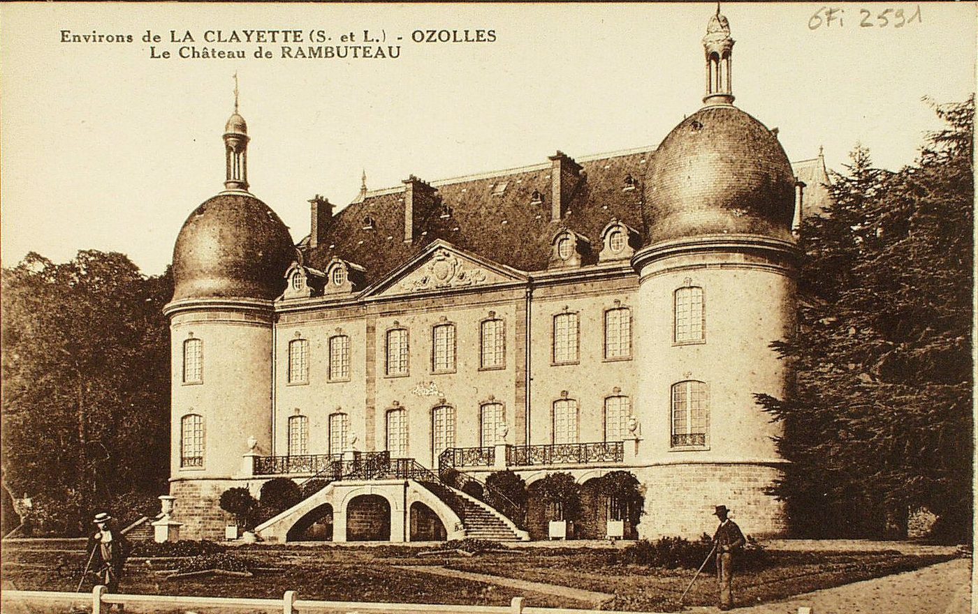 Environs de la Clayette. Ozolles. Le château de Rambuteau.
