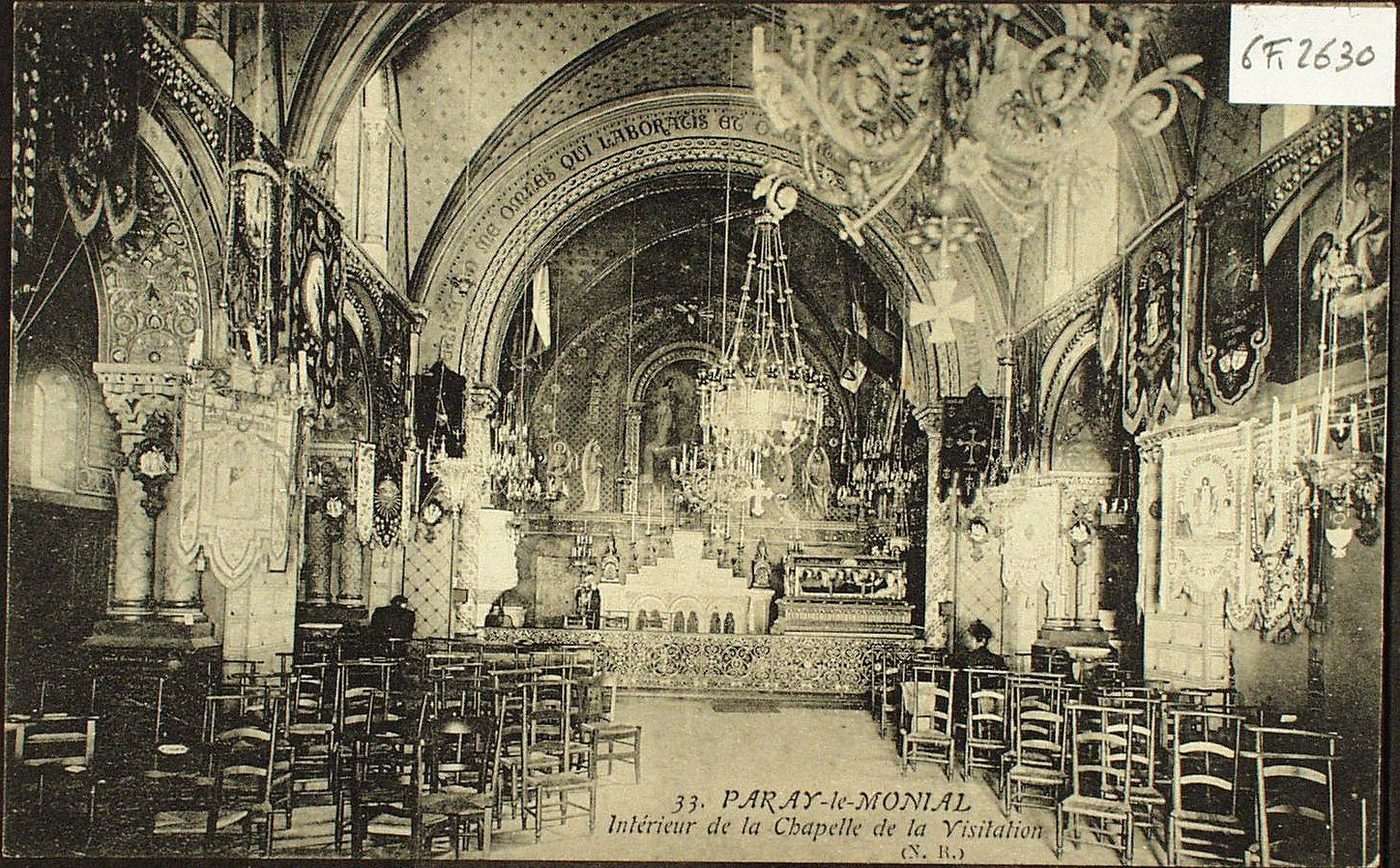 Paray-le-Monial. Intérieur de la chapelle de la Visitation.