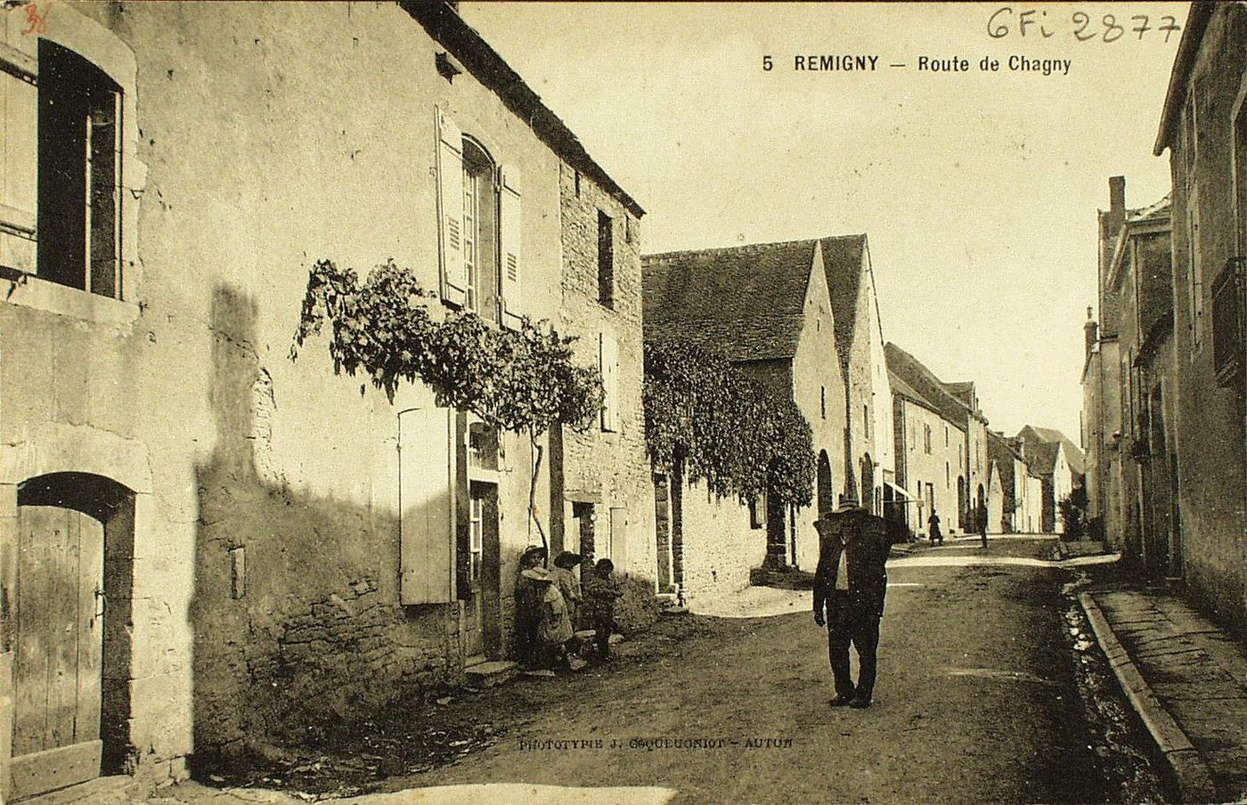Remigny. Route de Chagny.