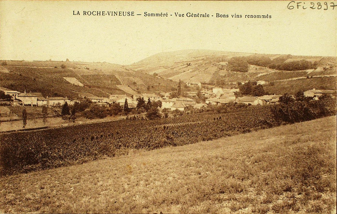 La Roche-Vineuse. Somméré. Vue générale. Bons vins renommés.