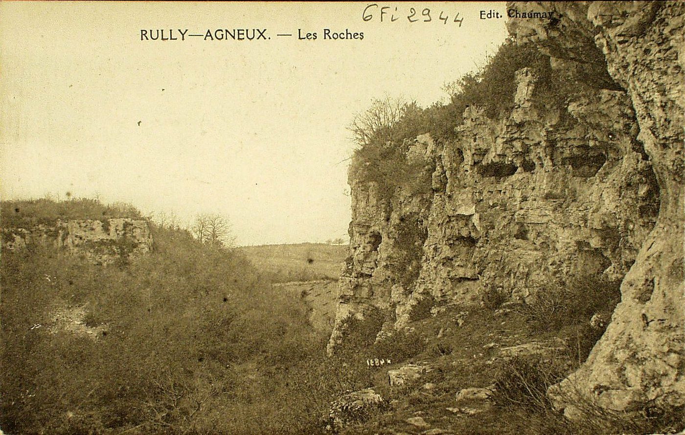 Rully-Agneux. Les roches.