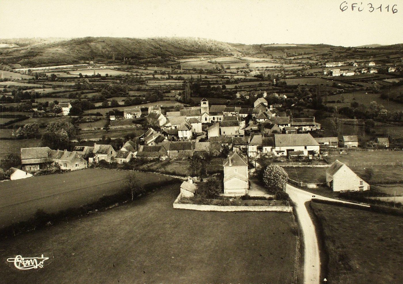 Sainte-Hélène. Vue générale aérienne.