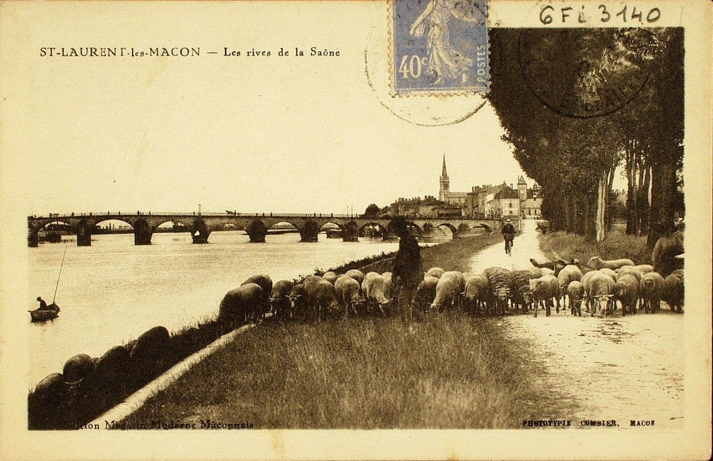 Saint-Laurent-lès-Mâcon. Les rives de la Saône.