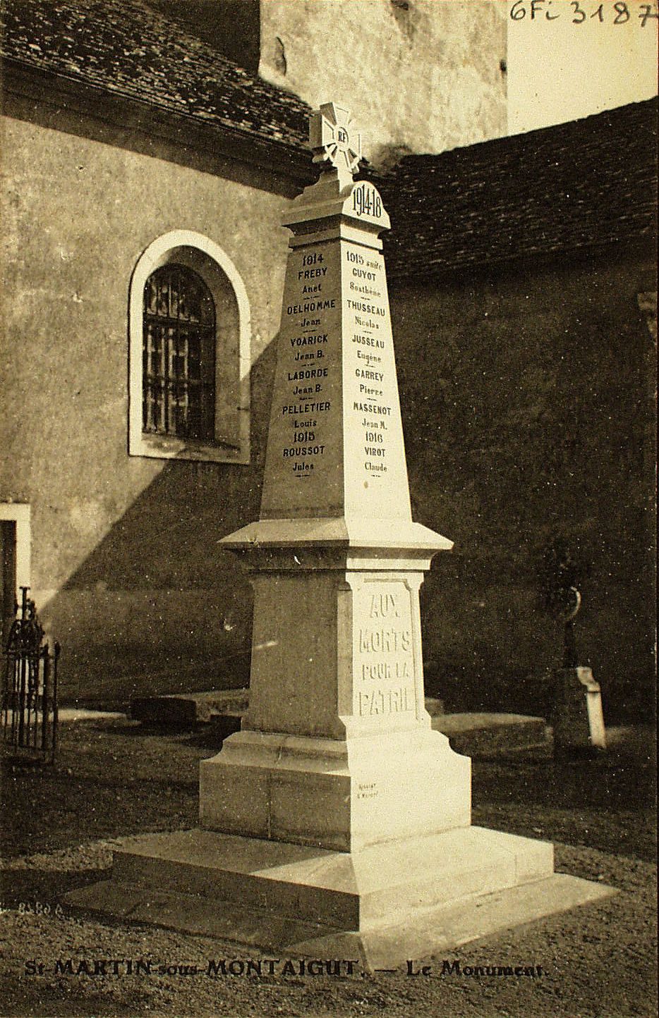 Saint-Martin-sous-Montaigut. Le monument.