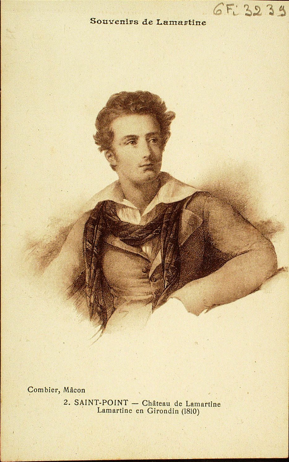 Souvenirs de Lamartine. Saint-Point. Château de Lamartine. Lamartine en Girondin (1810).