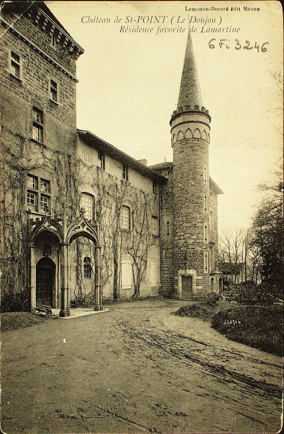 Château de Saint-Point. Résidence favorite de Lamartine.