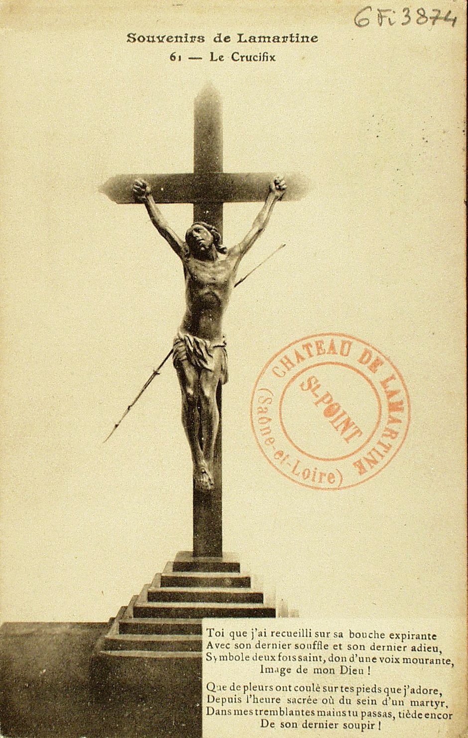 Souvenirs de Lamartine. Le crucifix.
