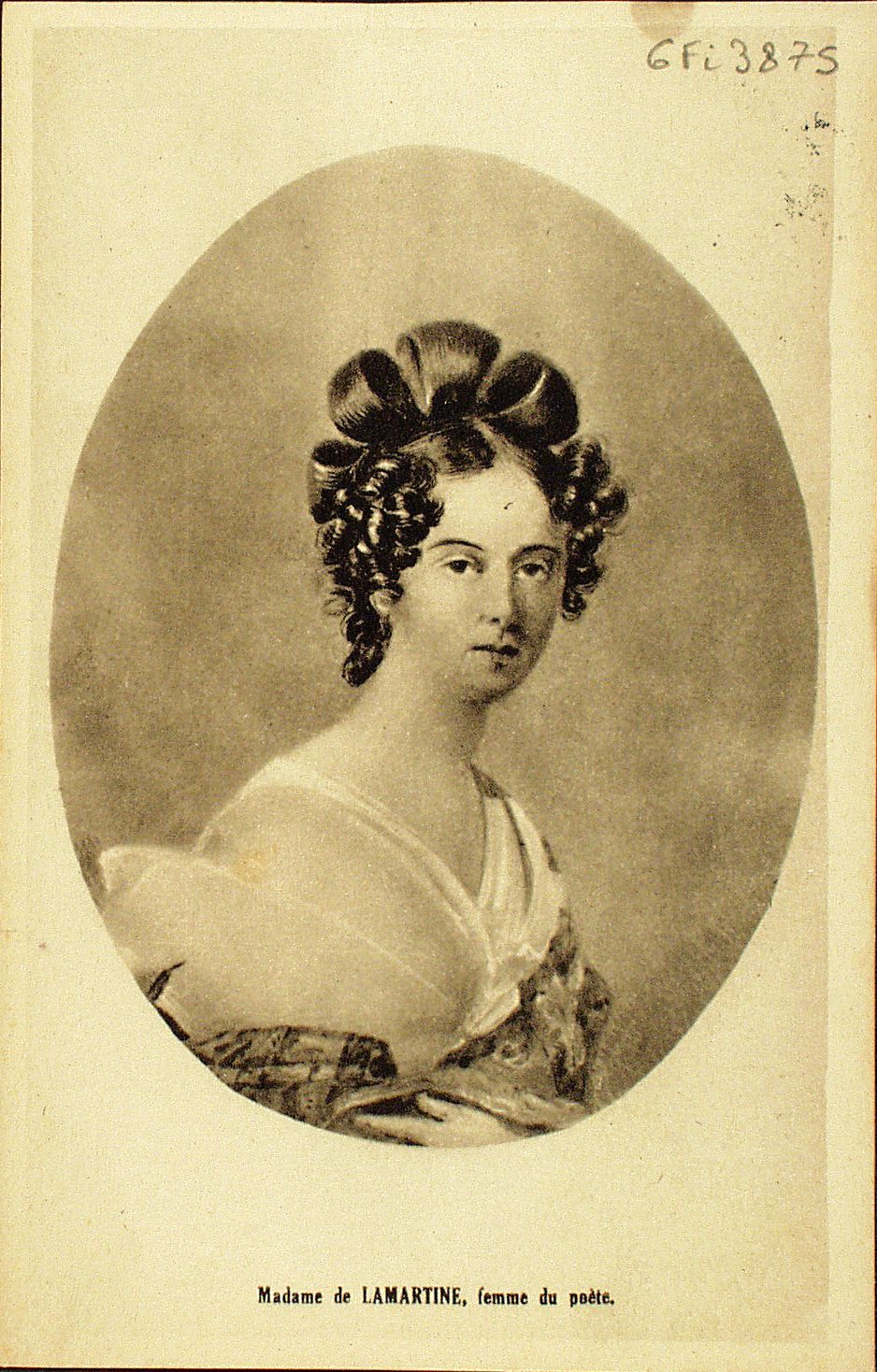 Madame de Lamartine, femme du poète.