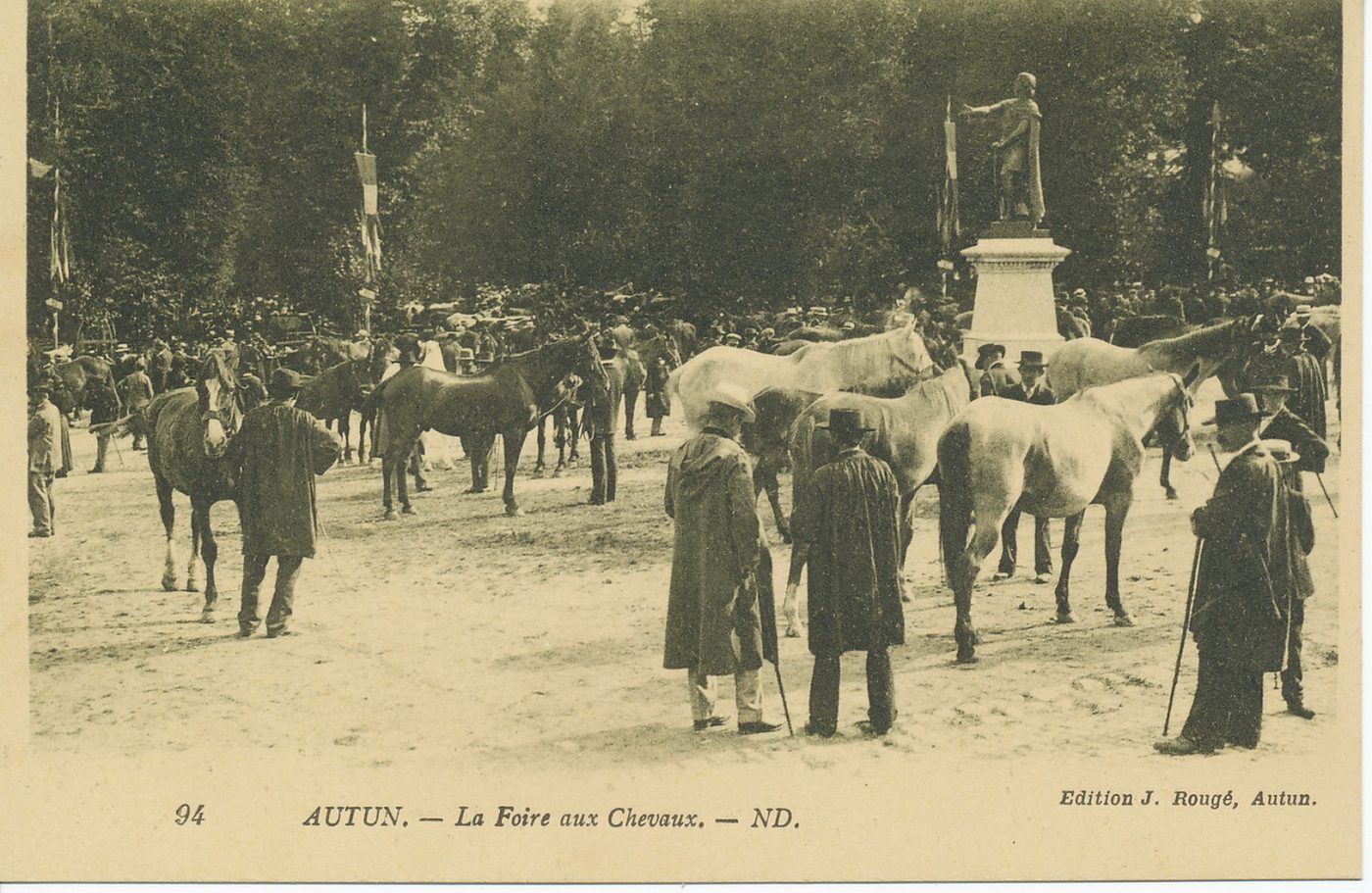 Autun. La Foire aux Chevaux.