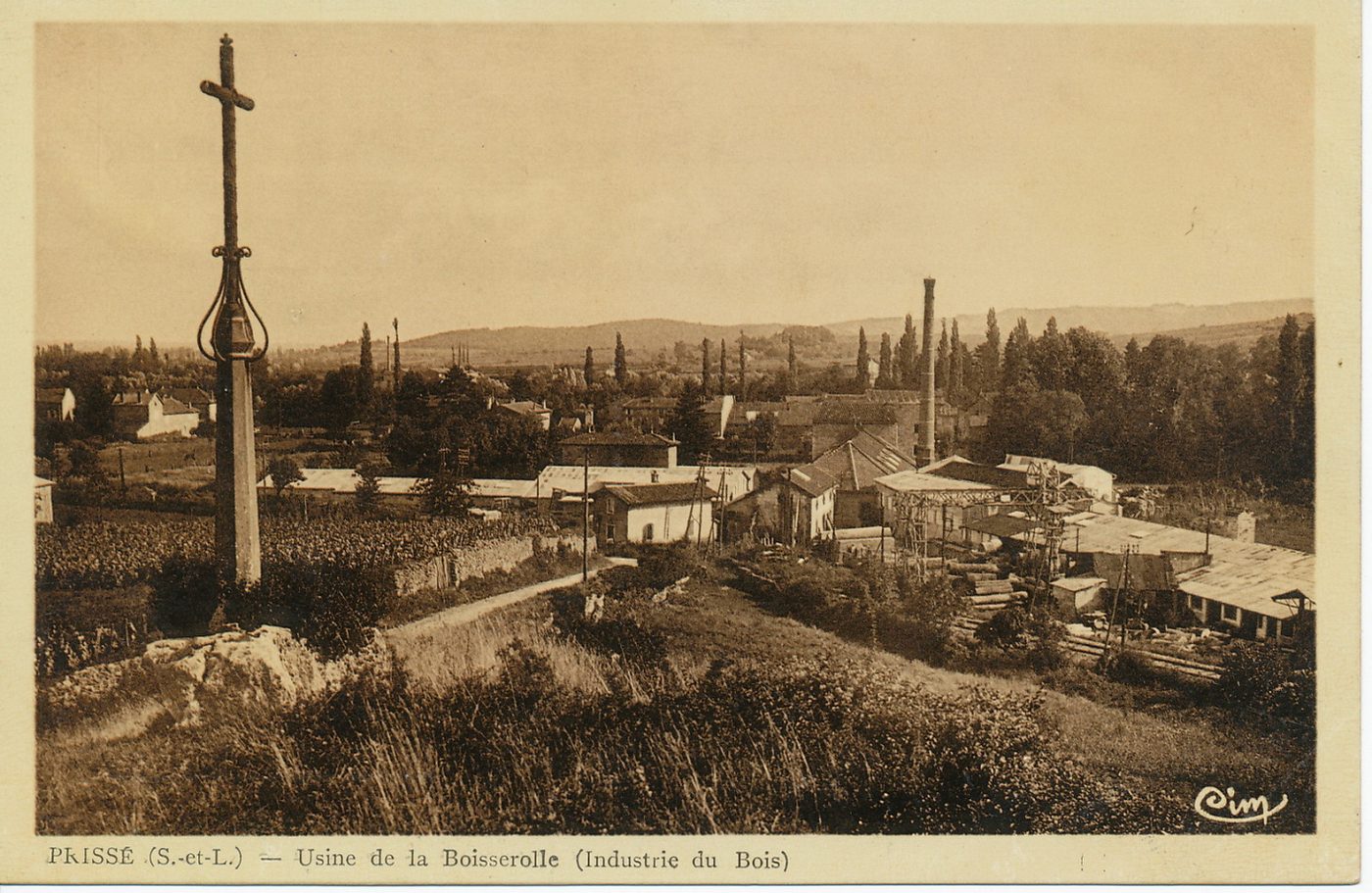 Prissé. Usine de la Boisserolle (industrie du bois).