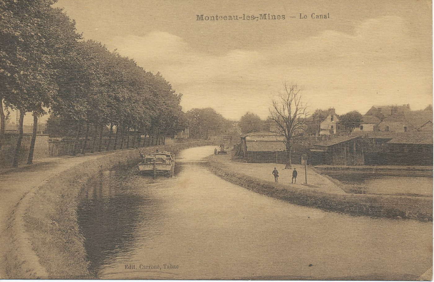 Montceau-les-Mines. Le canal.