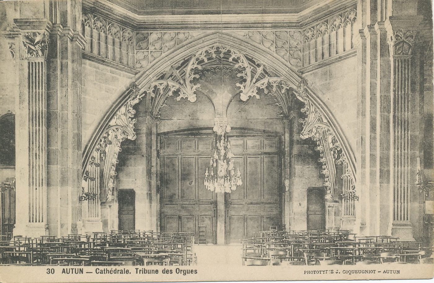 Autun. Cathédrale. Tribune des orgues.