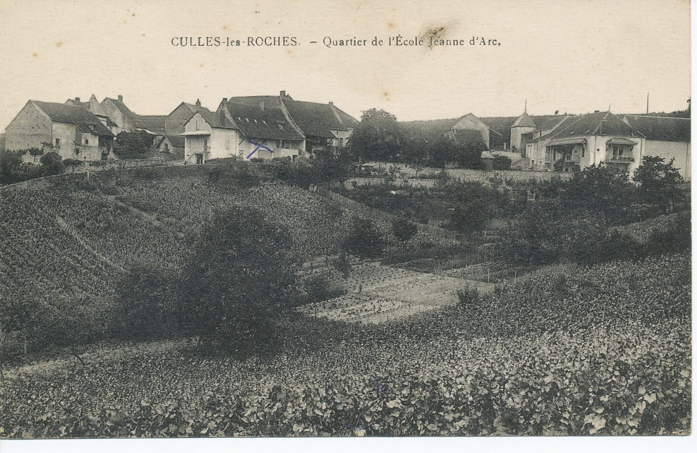 Culles-les-Roches. Quartier de l'école Jeanne d'Arc.