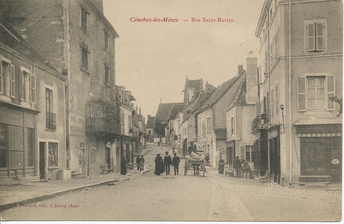 Couches-les-Mines. Rue Saint-Martin.