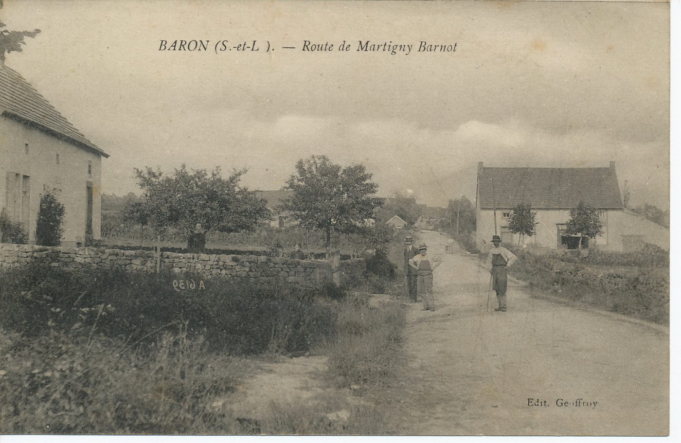 Baron. Route de Martigny Barnot.