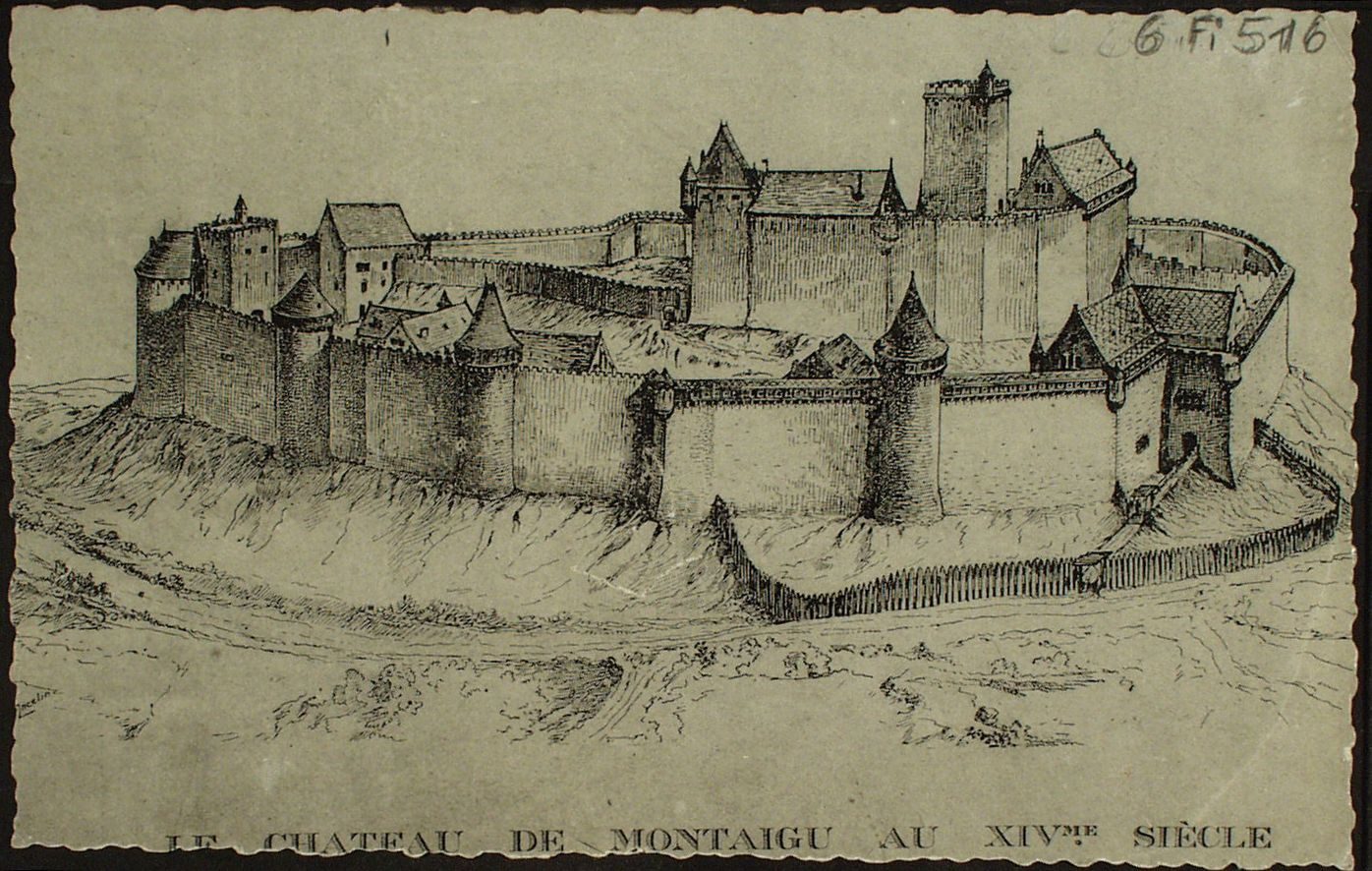 Le château de Montaigu au XIVe s.