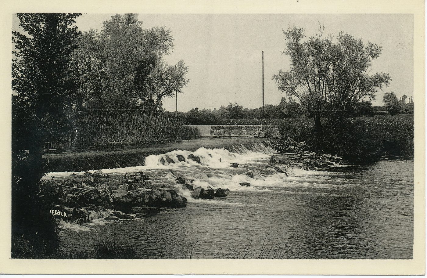 Louhans. Barrage de Bourgchâteau.