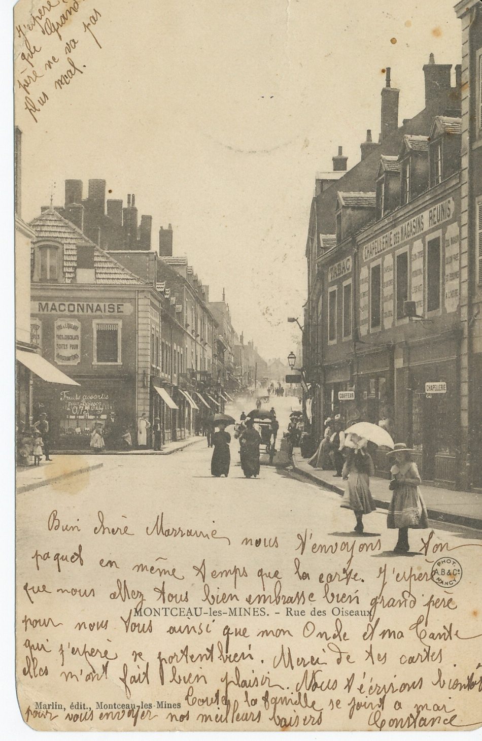 Montceau-les-Mines. Rue des Oiseaux.