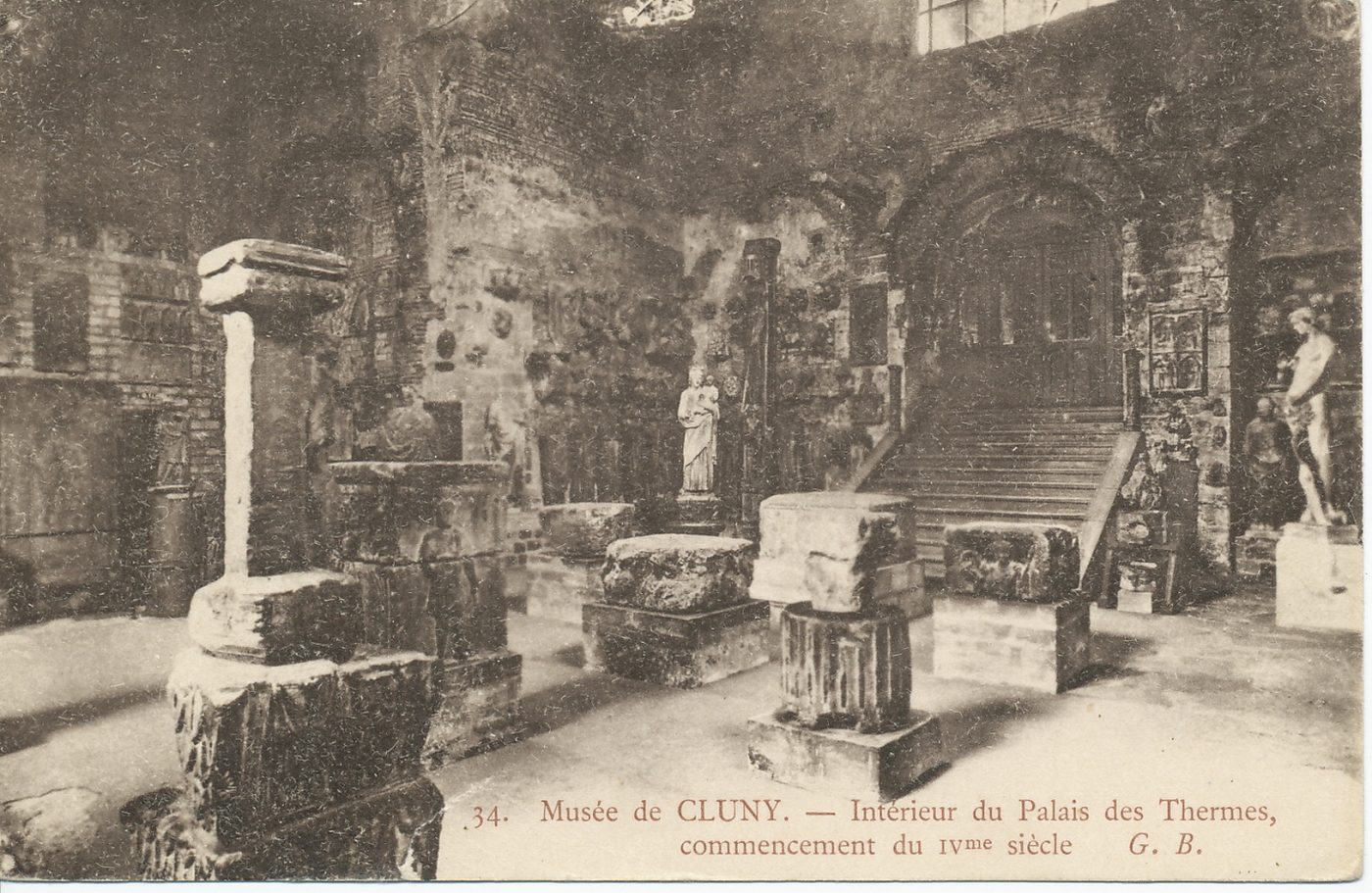Musée de Cluny. Intérieur du palais des thermes, commencement du IVe s.