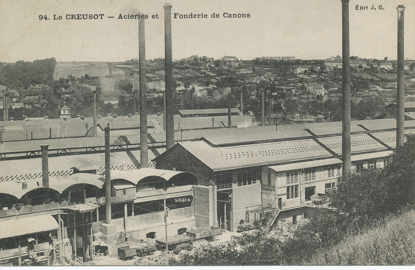 Le Creusot. Acieries et fonderie de canons.