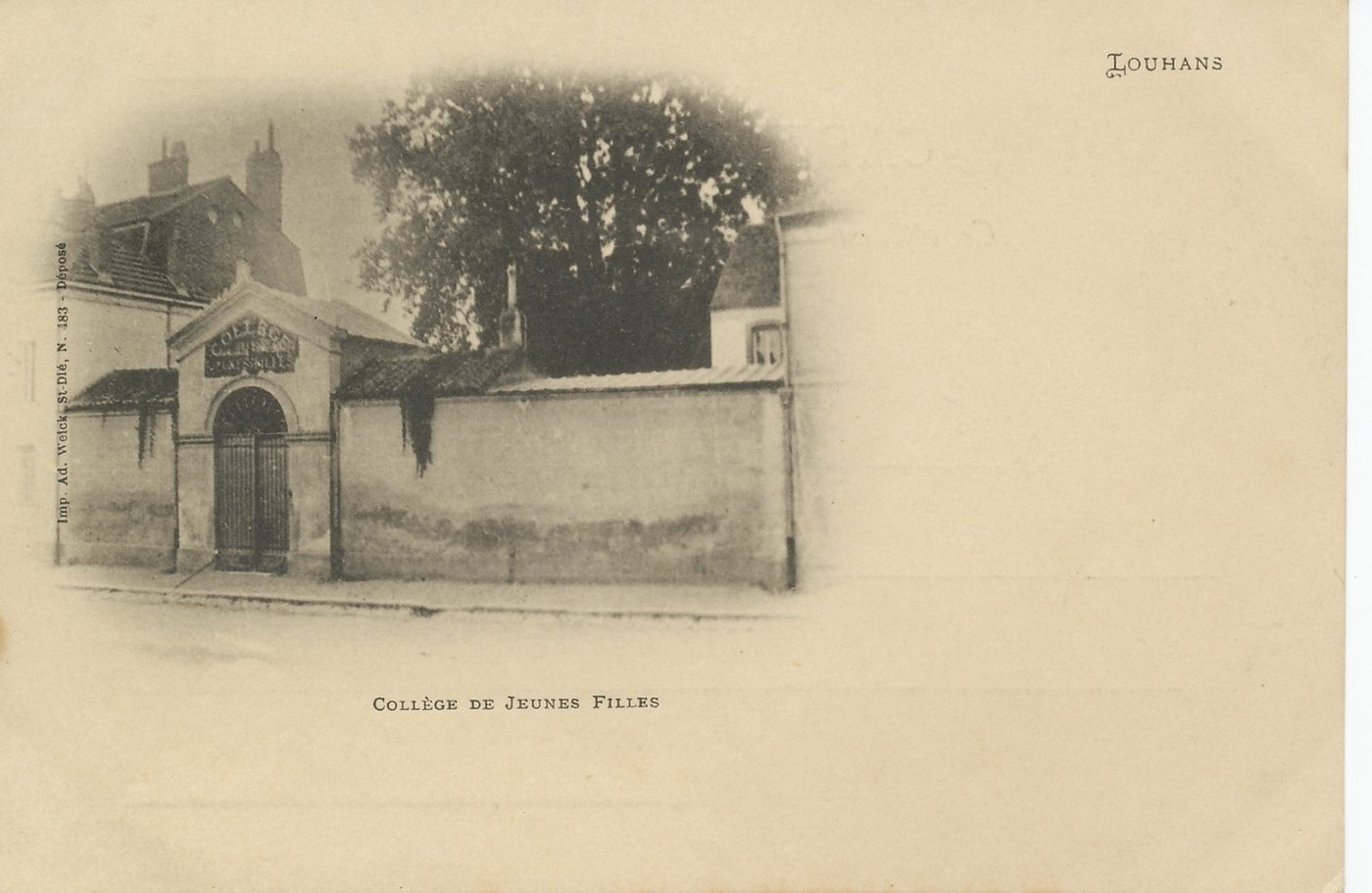 Louhans. Collège de jeunes filles.