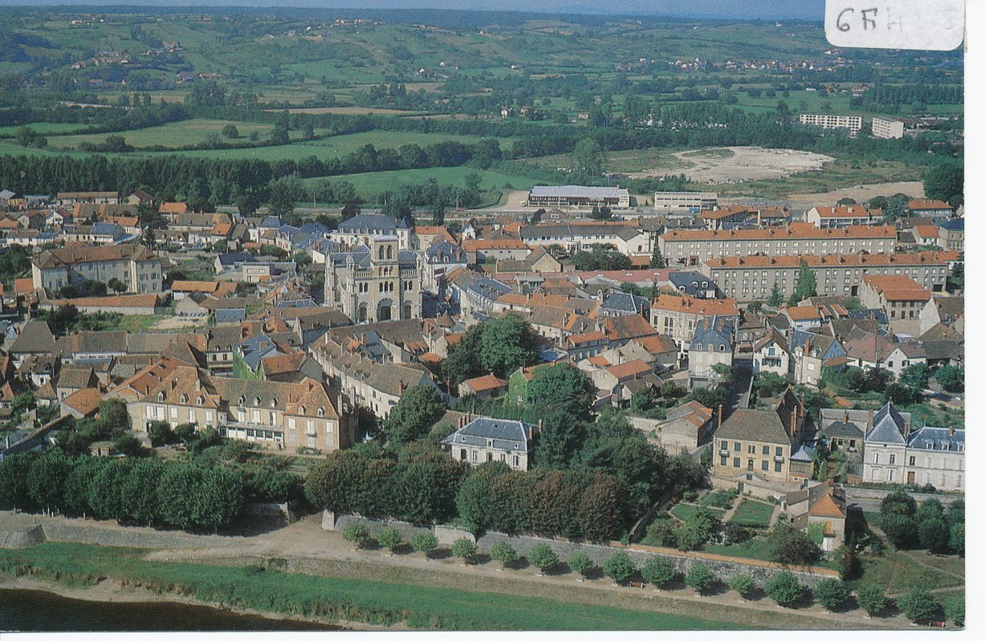 Digoin. Vue aérienne.