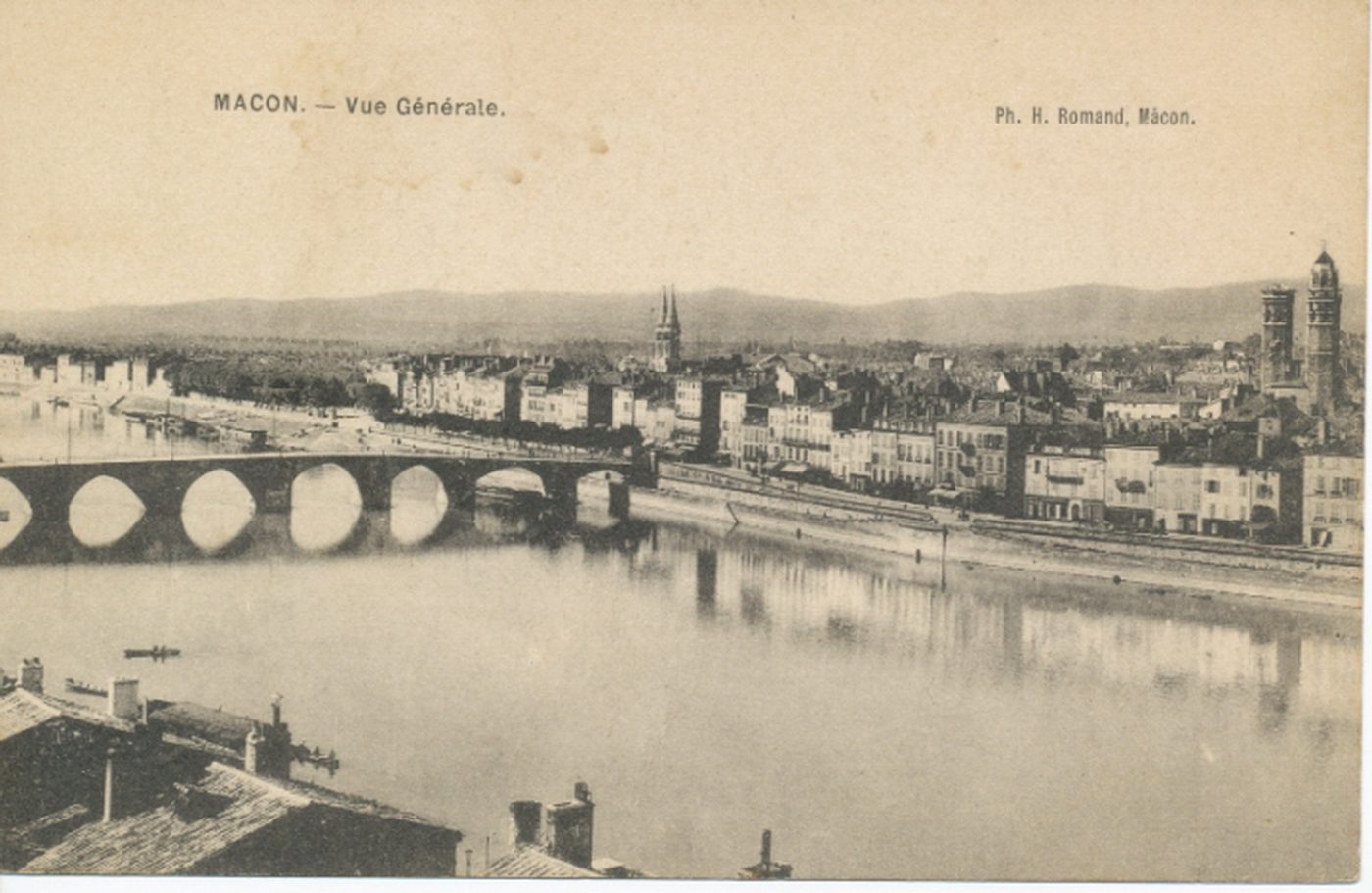 Mâcon. Vue générale.