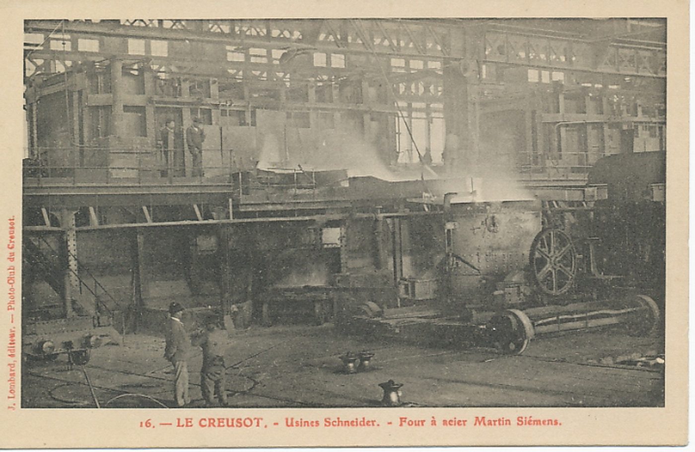Le Creusot. Usines Schneider. Four à acier Martin Siemens.
