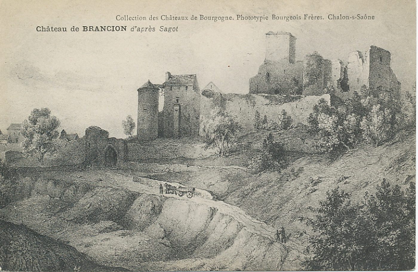 Château de Brancion d'après Sagot.