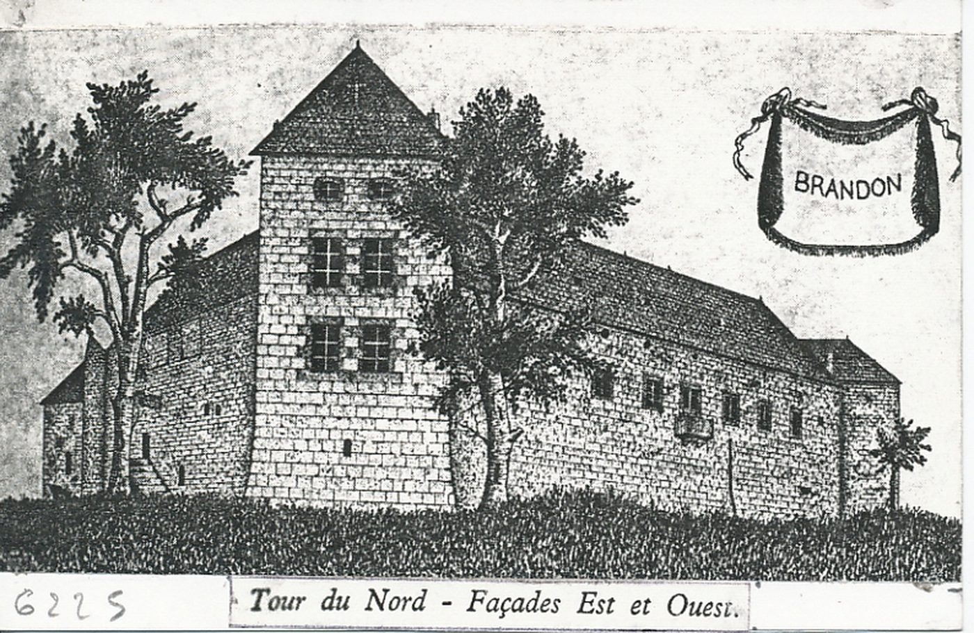 Brandon. Tour du Nord. Façades Est et Ouest.