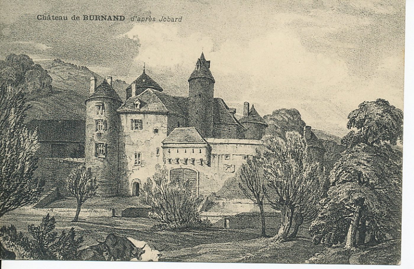 Château de Burnand d'après Jobard.