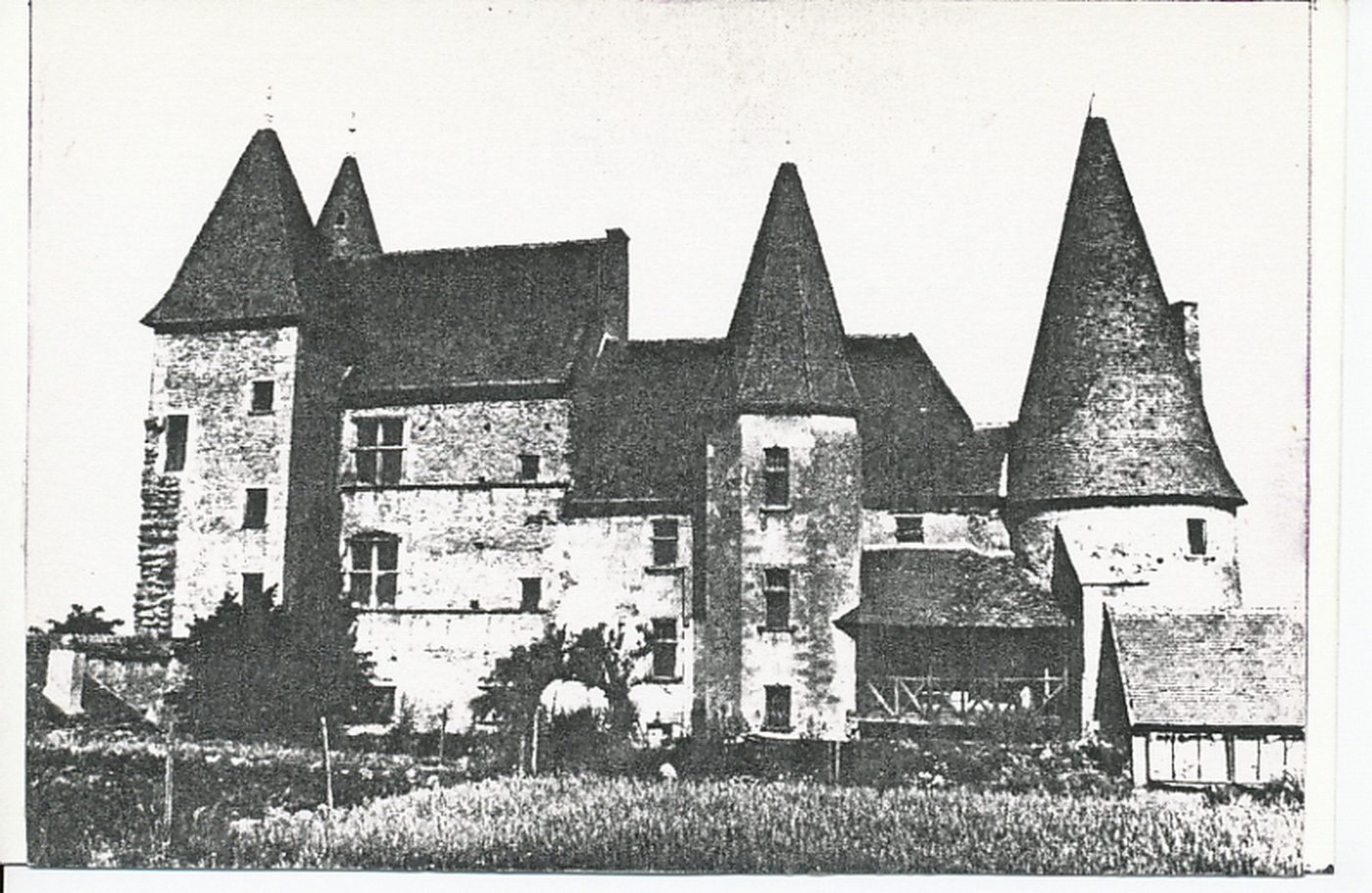 Chassy. Façades du château.