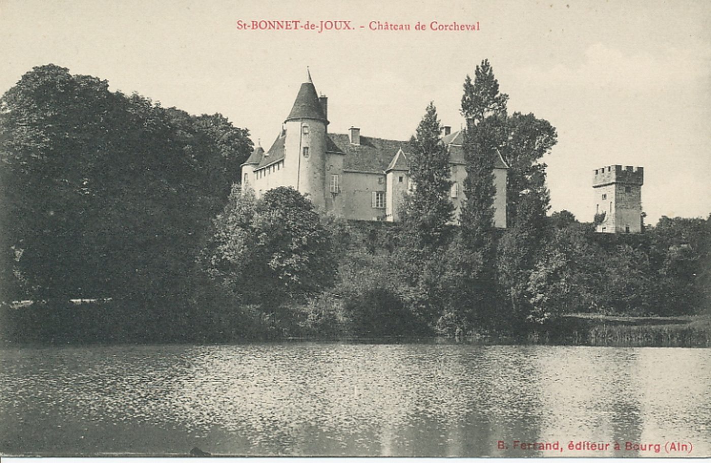 Saint-Bonnet-de-Joux. Château de Corcheval.