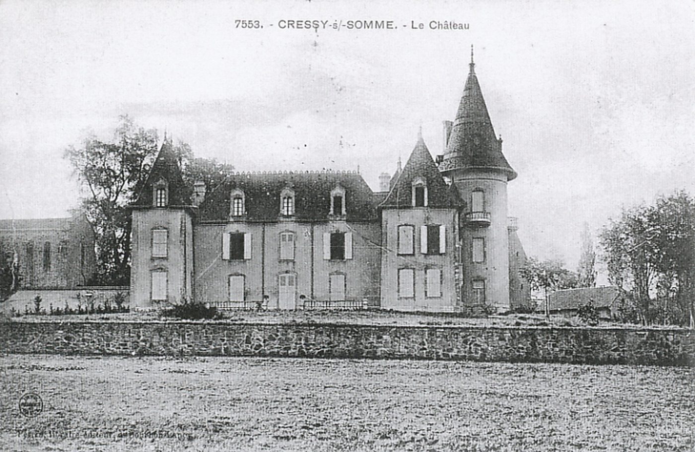 Cressy-sur-Somme. Le château.