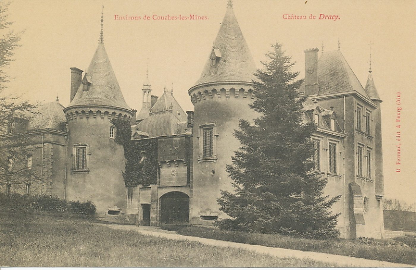 Environs de Couches-les-Mines. Château de Dracy.