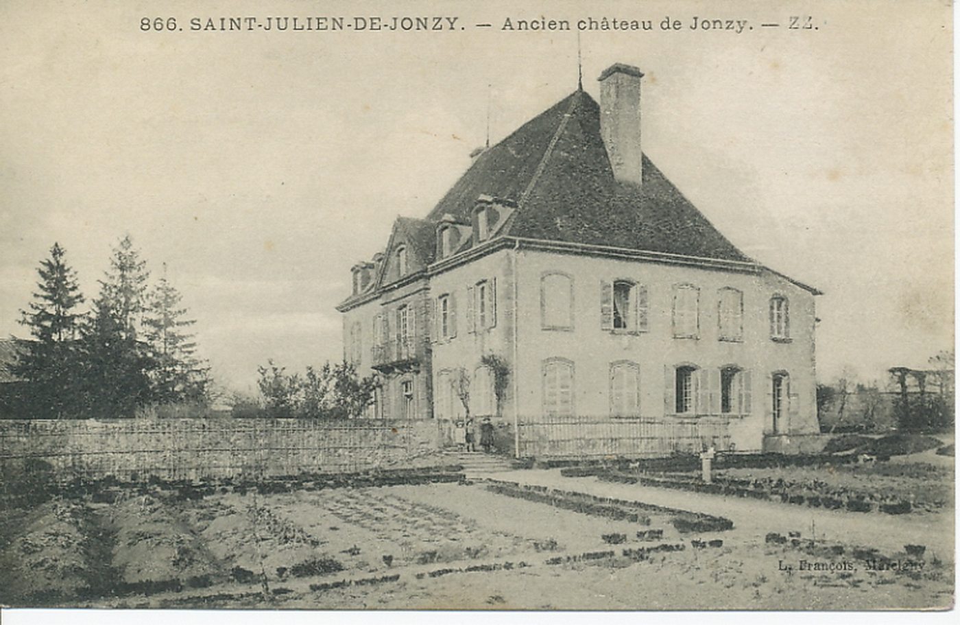 Saint-Julien-de-Jonzy. Ancien château de Jonzy.