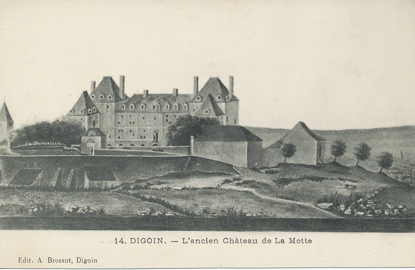 Digoin. L'ancien château de la Motte.