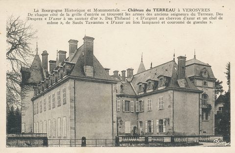 La Bourgogne historique et monumentale. Château du Terreau à Verosvres.