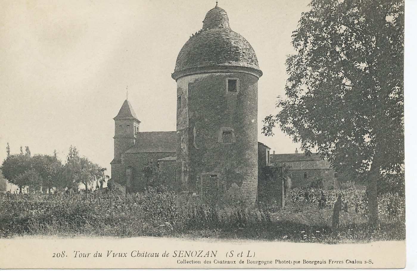 Tour du vieux château de Senozan.