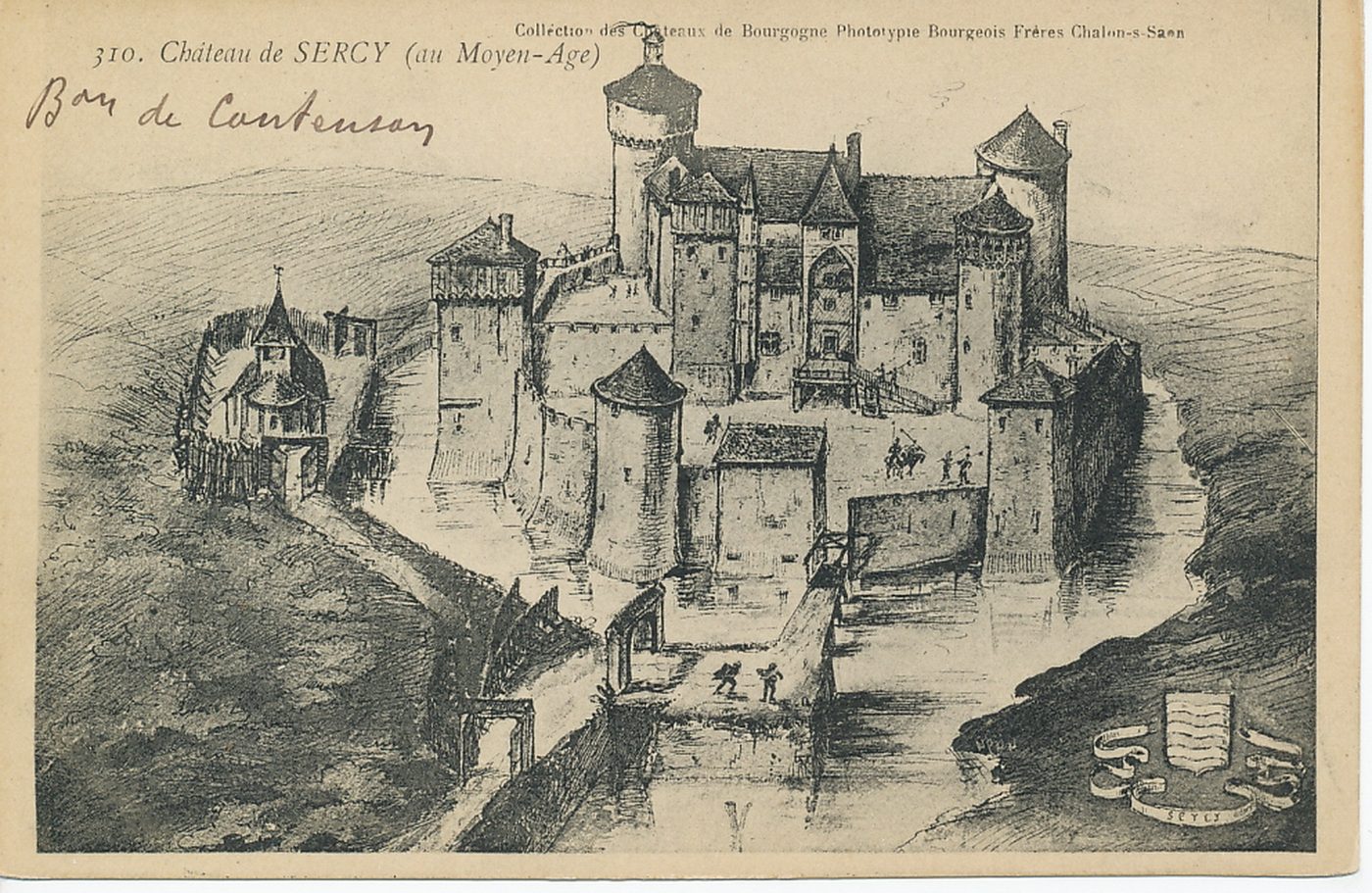 Château de Sercy (au Moyen Age).