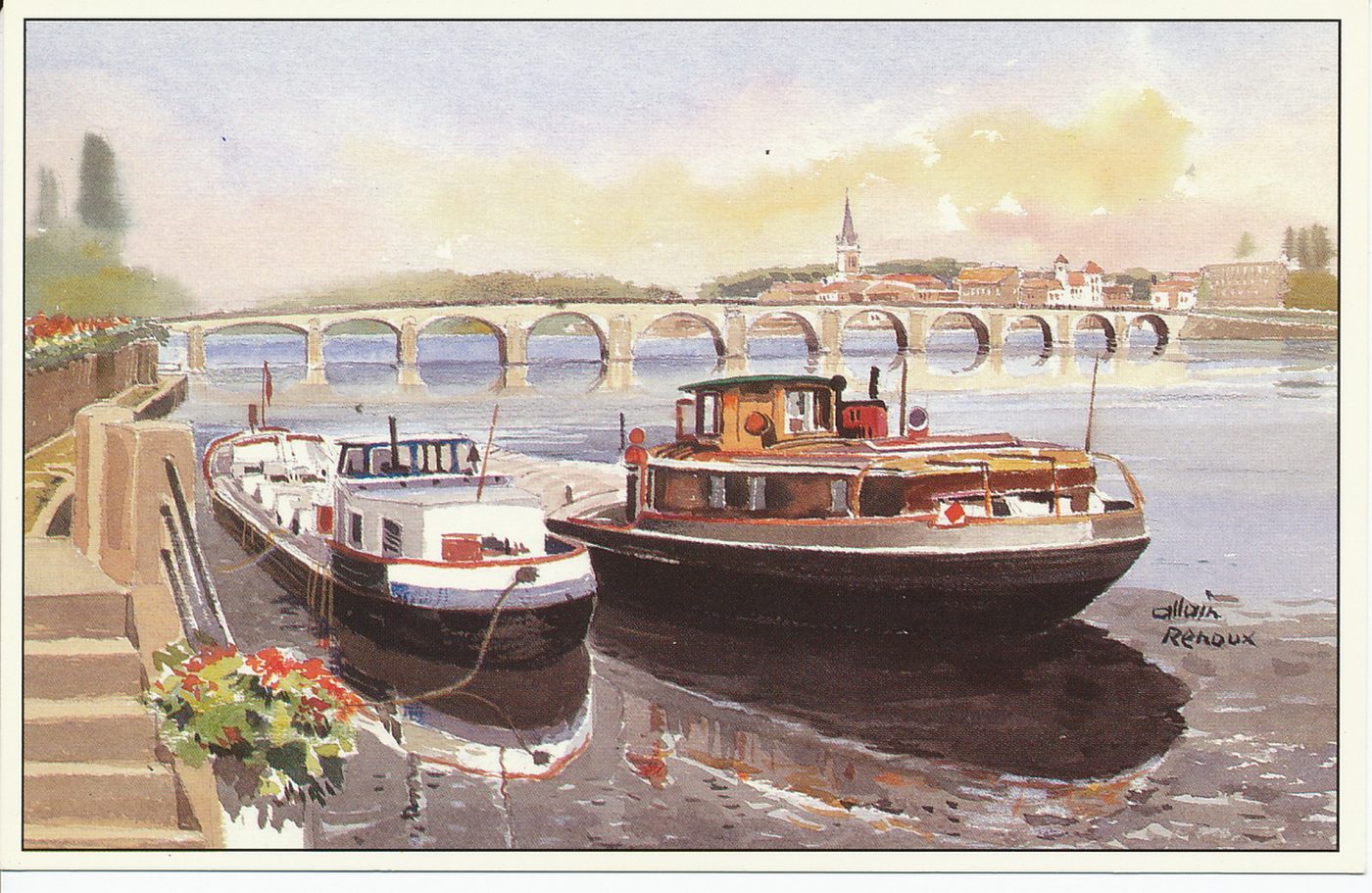 Mâcon. Bourgogne du Sud. Quai de Saône.