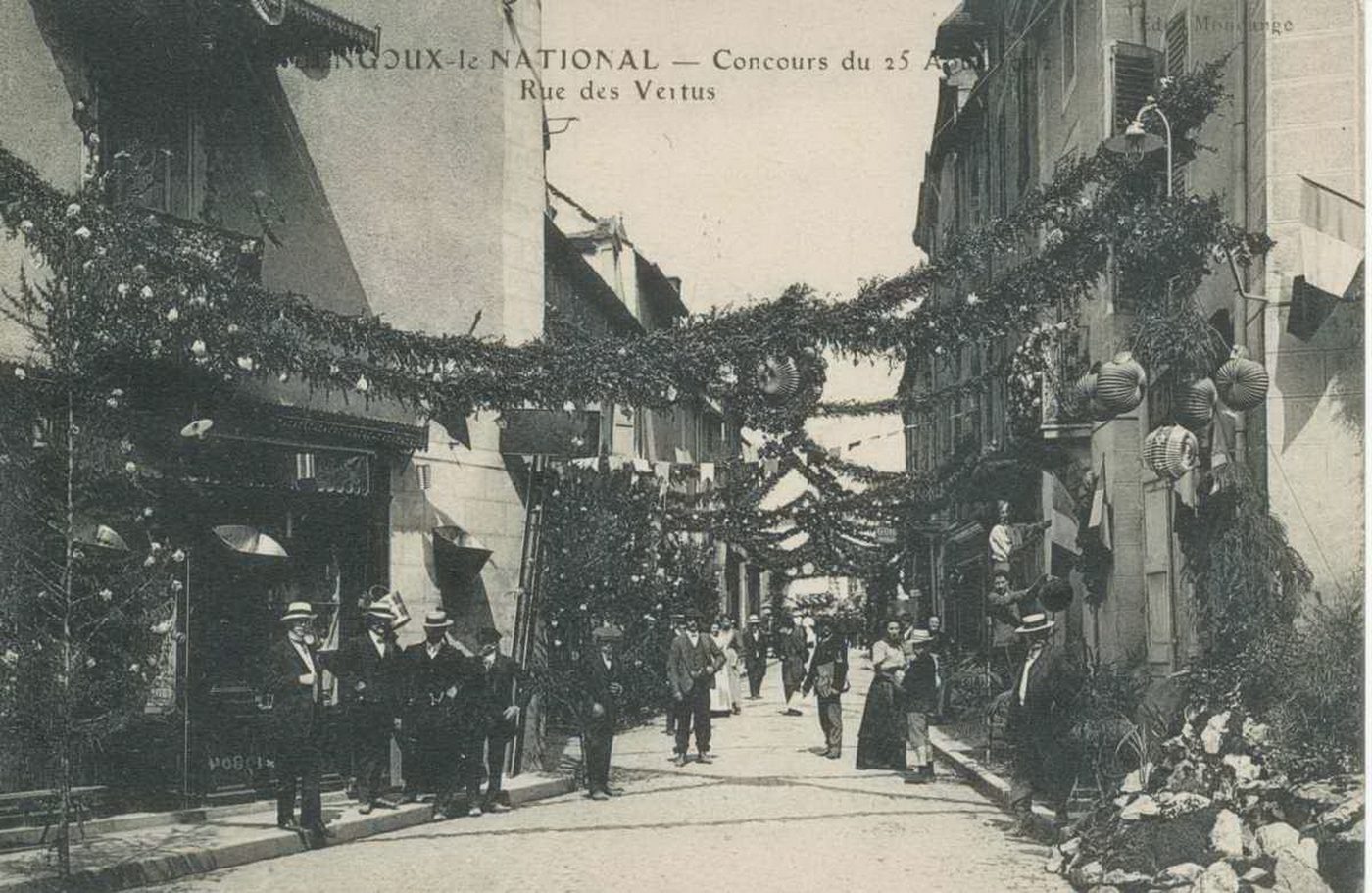 Saint-Gengoux-le-National. Concours du 25 août ...Rue des Vertus.