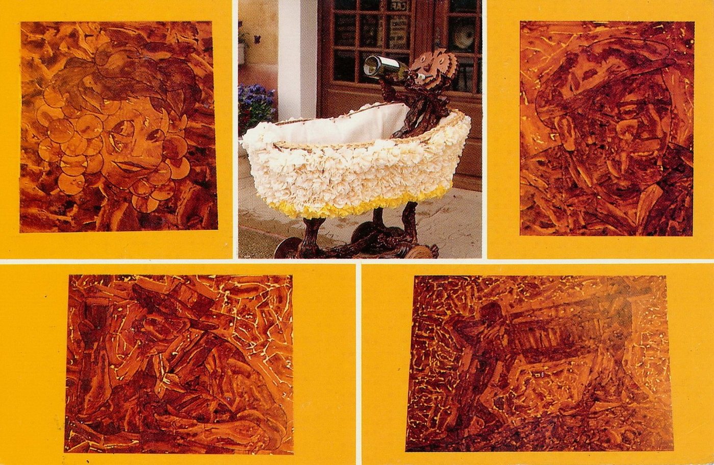 Chardonnay. Bièvre-Poulalier, artisanat, exposition de meubles, tableaux et souvenirs de ceps de vigne.