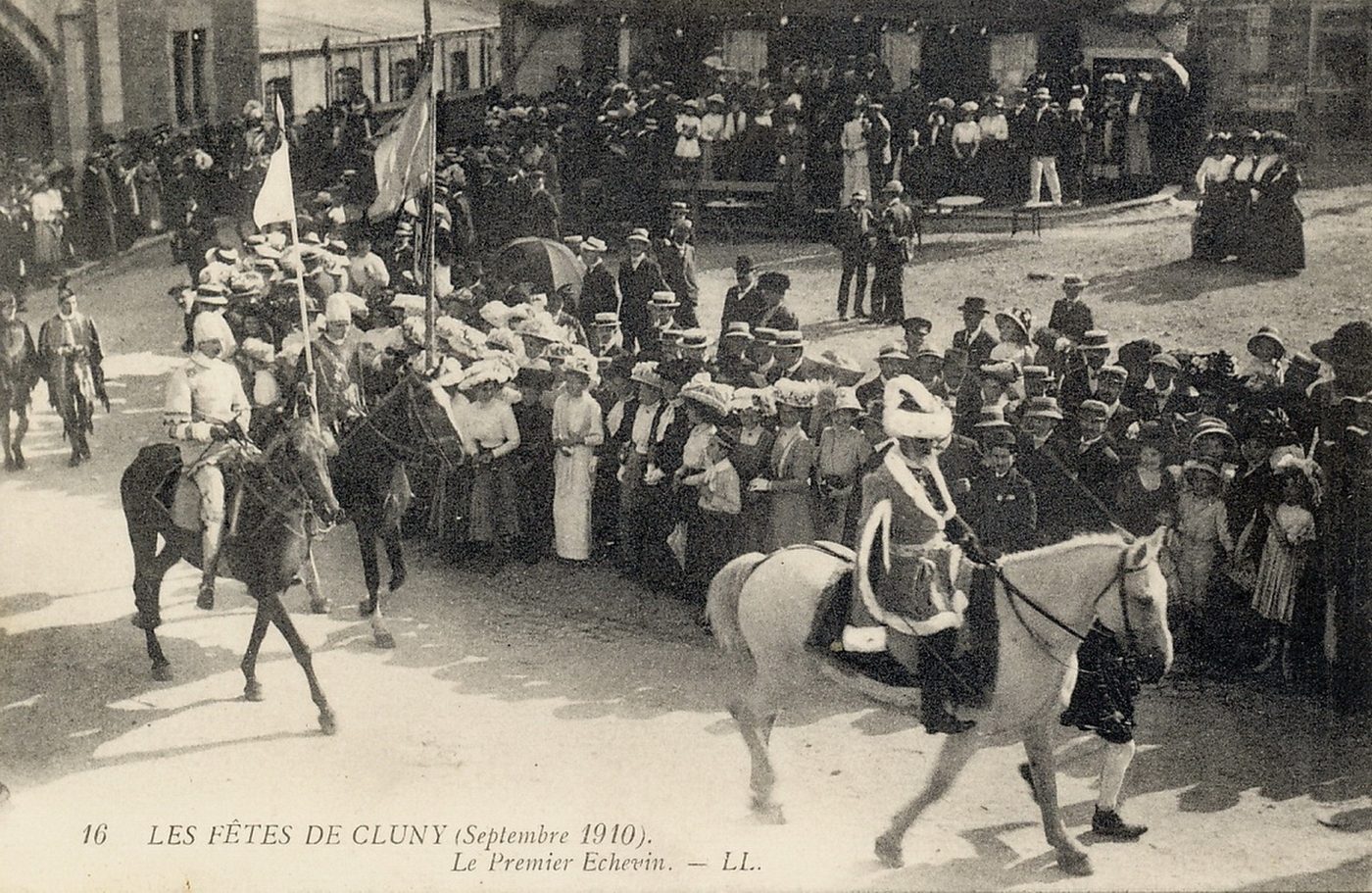 Les fêtes de Cluny, septembre 1910. Le premier échevin.