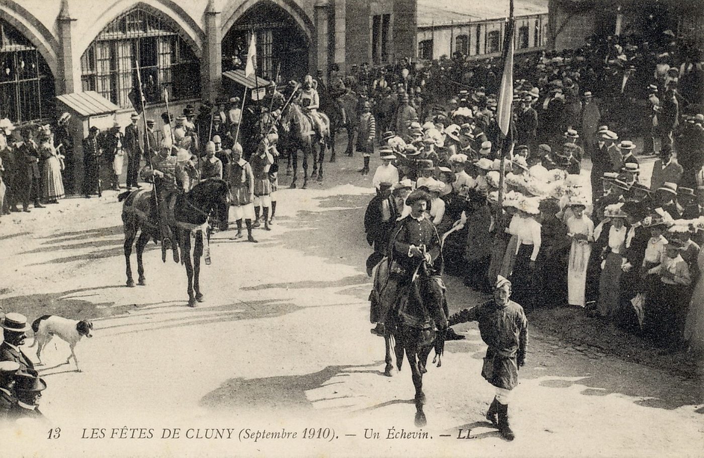 Les fêtes de Cluny, septembre 1910. Un échevin.