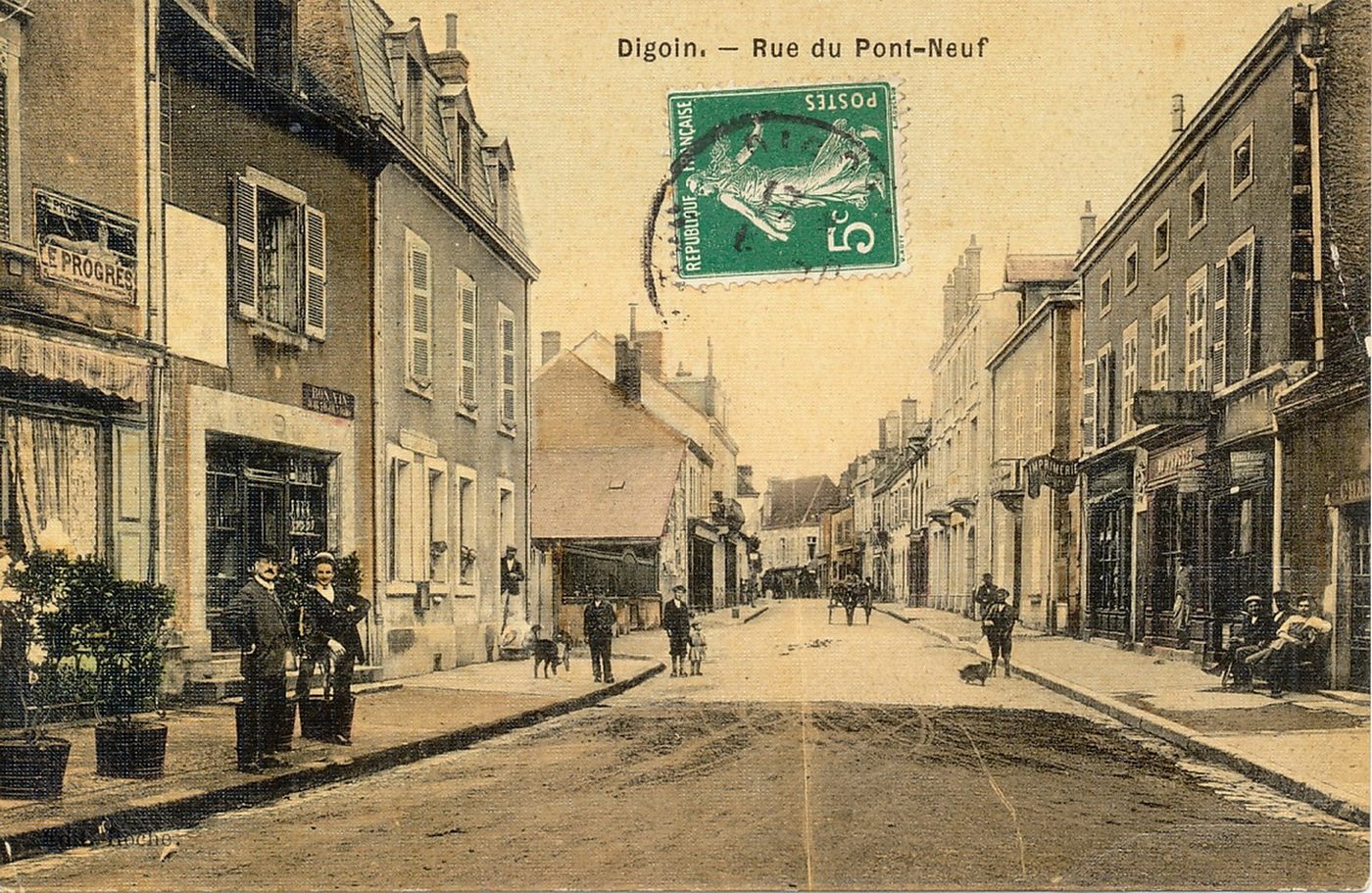 Digoin. Rue du pont-Neuf.